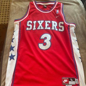 Nike Allen Iverson Philadelphia 76ers Swingman 77 Rewind Jersey Large